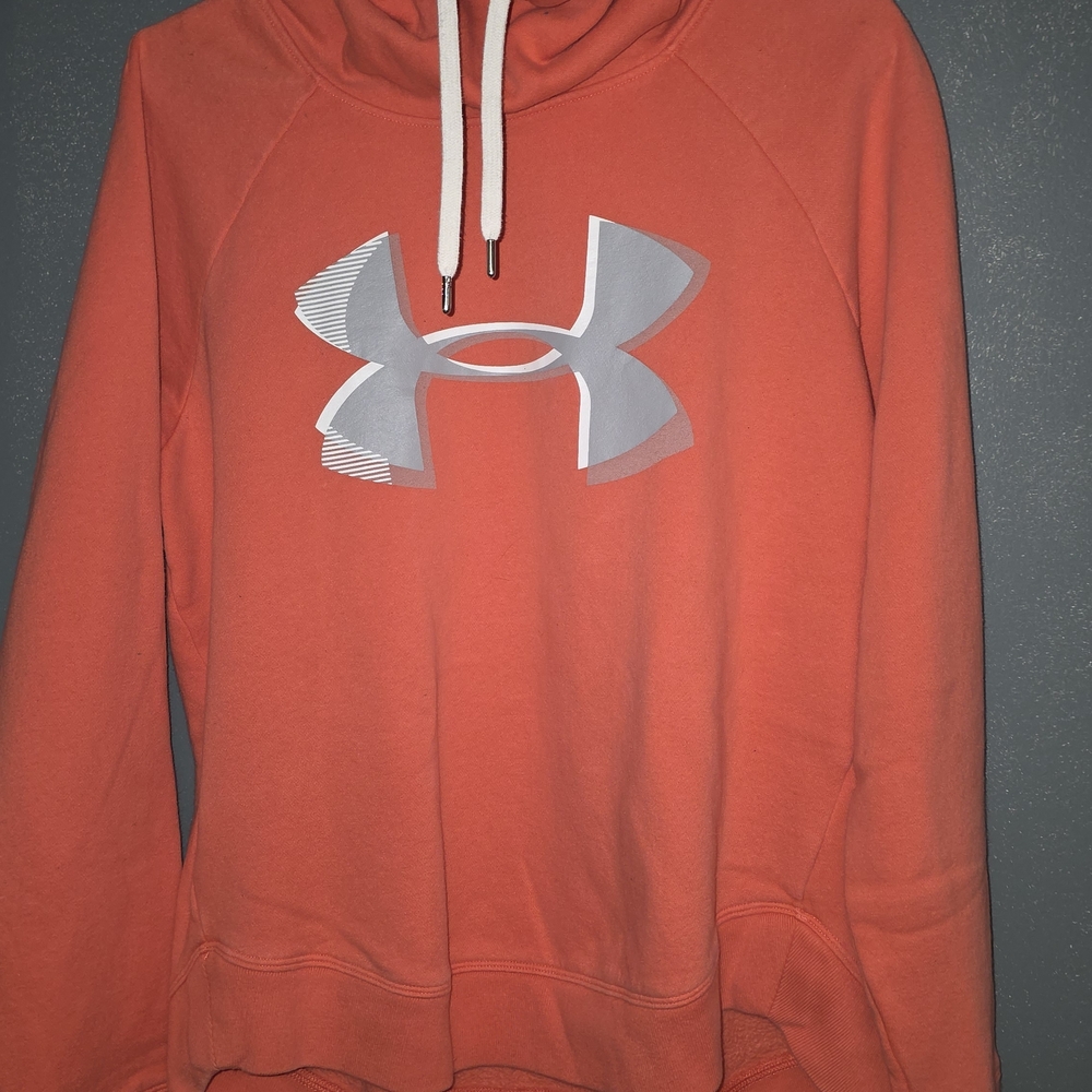 UA Women's Coral  Sweatshirt with Gray Logo